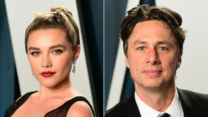 Florence pugh and Zach Braff age difference 